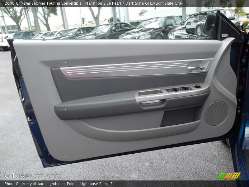 Marathon Blue Pearl / Dark Slate Gray/Light Slate Gray 2008 Chrysler Sebring Touring Convertible