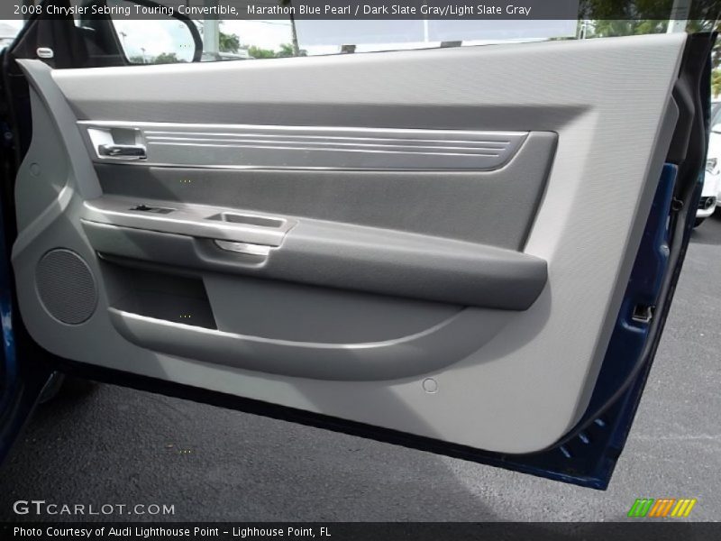 Marathon Blue Pearl / Dark Slate Gray/Light Slate Gray 2008 Chrysler Sebring Touring Convertible