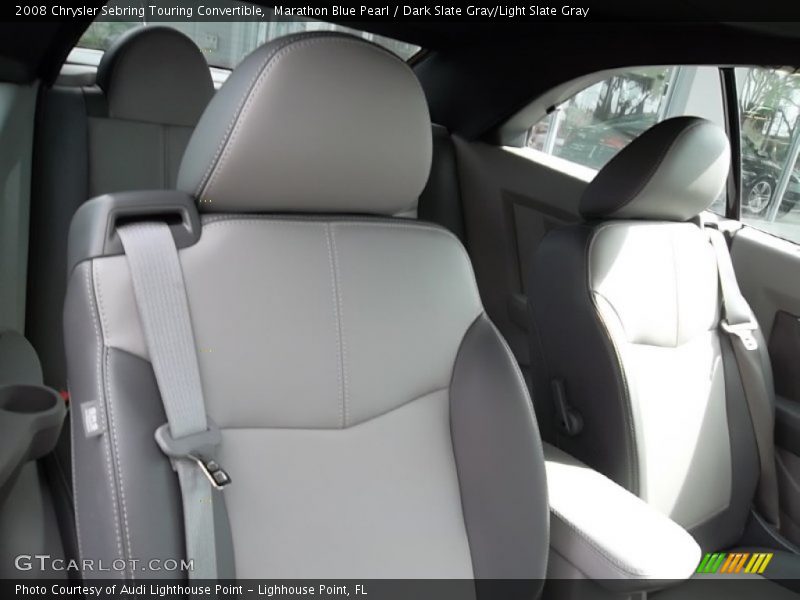 Marathon Blue Pearl / Dark Slate Gray/Light Slate Gray 2008 Chrysler Sebring Touring Convertible