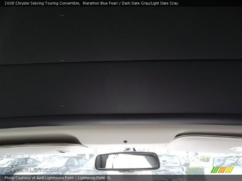 Marathon Blue Pearl / Dark Slate Gray/Light Slate Gray 2008 Chrysler Sebring Touring Convertible