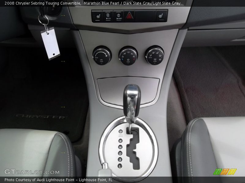 Marathon Blue Pearl / Dark Slate Gray/Light Slate Gray 2008 Chrysler Sebring Touring Convertible