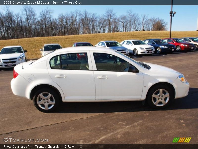 Summit White / Gray 2008 Chevrolet Cobalt LS Sedan