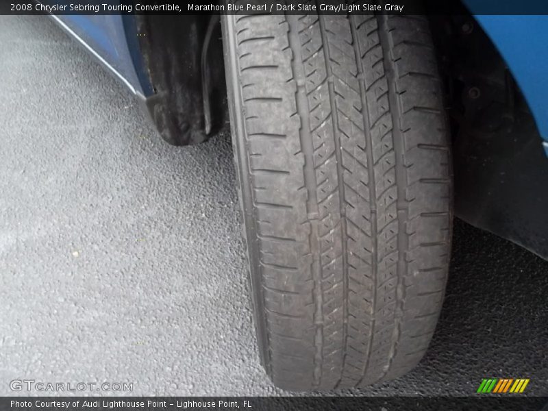 Marathon Blue Pearl / Dark Slate Gray/Light Slate Gray 2008 Chrysler Sebring Touring Convertible