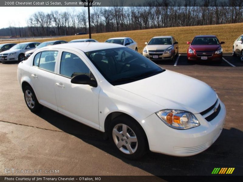 Summit White / Gray 2008 Chevrolet Cobalt LS Sedan