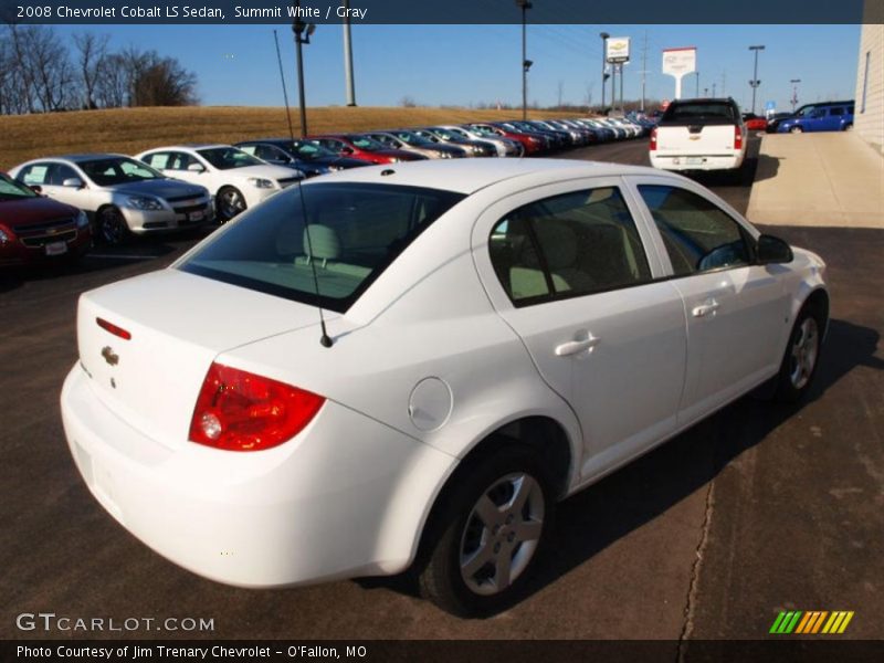 Summit White / Gray 2008 Chevrolet Cobalt LS Sedan