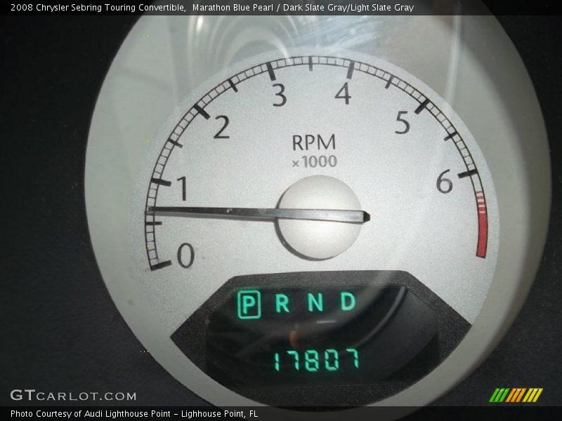 Marathon Blue Pearl / Dark Slate Gray/Light Slate Gray 2008 Chrysler Sebring Touring Convertible