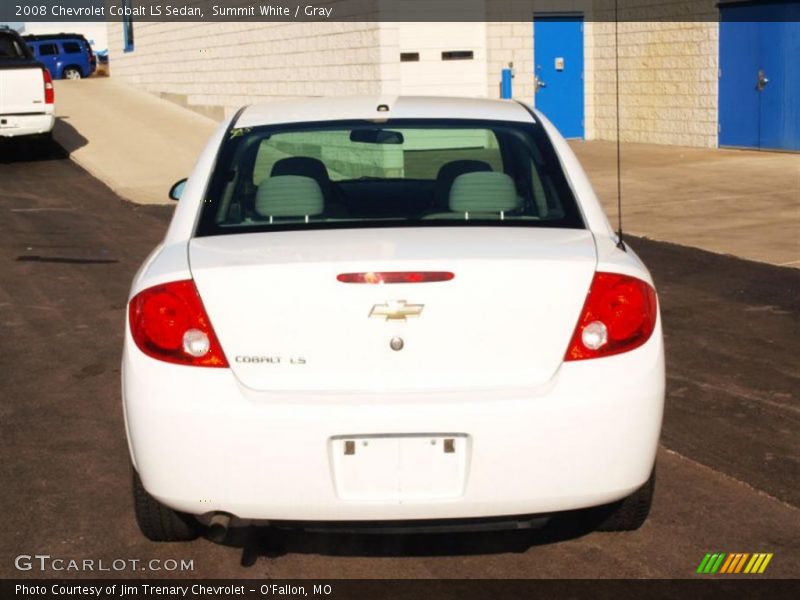 Summit White / Gray 2008 Chevrolet Cobalt LS Sedan