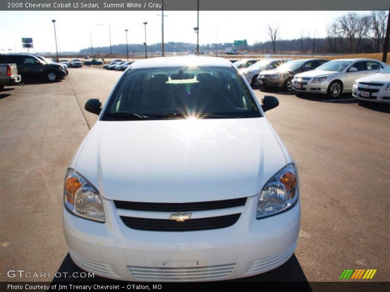 Summit White / Gray 2008 Chevrolet Cobalt LS Sedan