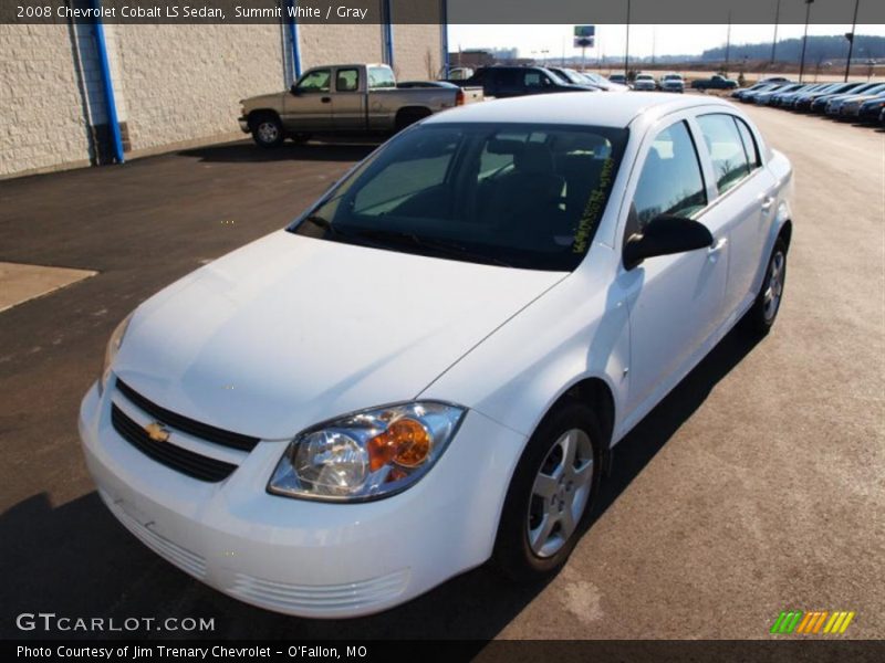 Summit White / Gray 2008 Chevrolet Cobalt LS Sedan