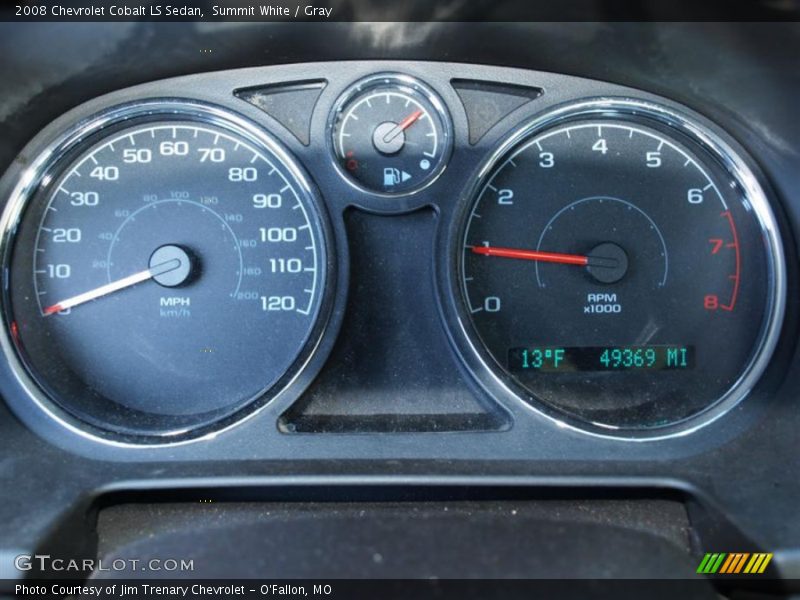 Summit White / Gray 2008 Chevrolet Cobalt LS Sedan
