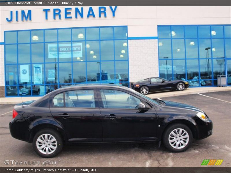 Black / Gray 2009 Chevrolet Cobalt LT Sedan
