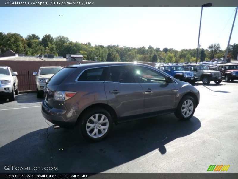 Galaxy Gray Mica / Black 2009 Mazda CX-7 Sport