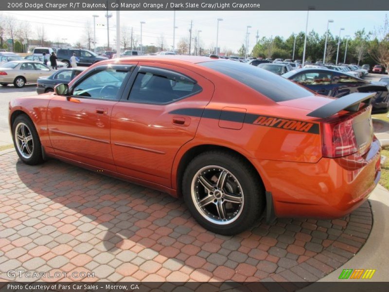 Go Mango! Orange / Dark Slate Gray/Light Graystone 2006 Dodge Charger R/T Daytona