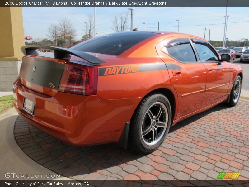 Go Mango! Orange / Dark Slate Gray/Light Graystone 2006 Dodge Charger R/T Daytona