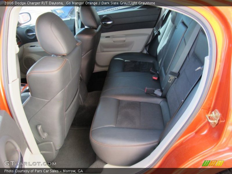 Go Mango! Orange / Dark Slate Gray/Light Graystone 2006 Dodge Charger R/T Daytona