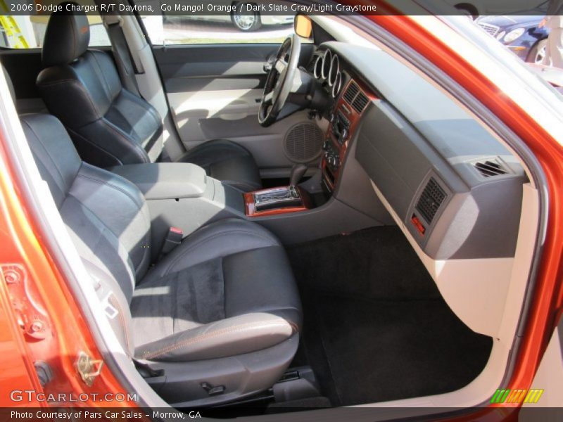 Go Mango! Orange / Dark Slate Gray/Light Graystone 2006 Dodge Charger R/T Daytona