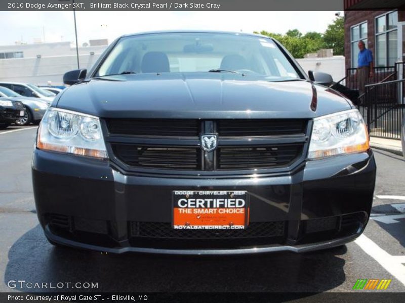 Brilliant Black Crystal Pearl / Dark Slate Gray 2010 Dodge Avenger SXT