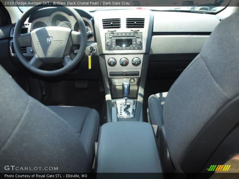 Brilliant Black Crystal Pearl / Dark Slate Gray 2010 Dodge Avenger SXT