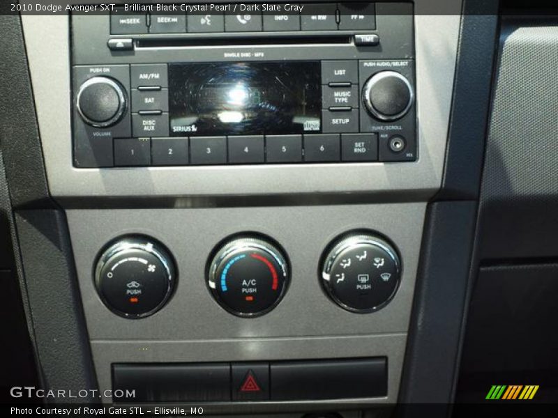 Brilliant Black Crystal Pearl / Dark Slate Gray 2010 Dodge Avenger SXT