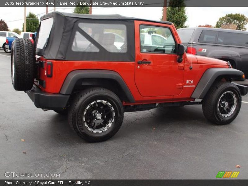 Flame Red / Dark Slate Gray/Medium Slate Gray 2009 Jeep Wrangler X 4x4