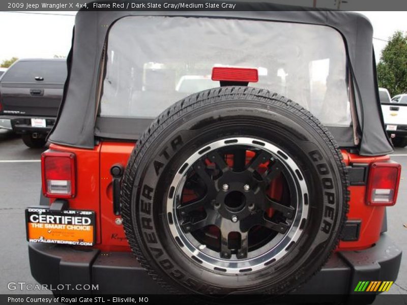 Flame Red / Dark Slate Gray/Medium Slate Gray 2009 Jeep Wrangler X 4x4