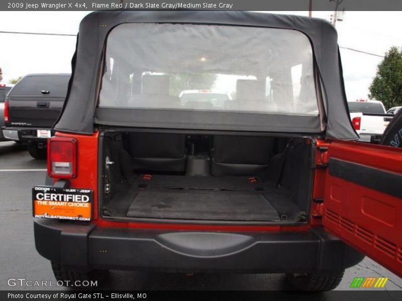 Flame Red / Dark Slate Gray/Medium Slate Gray 2009 Jeep Wrangler X 4x4