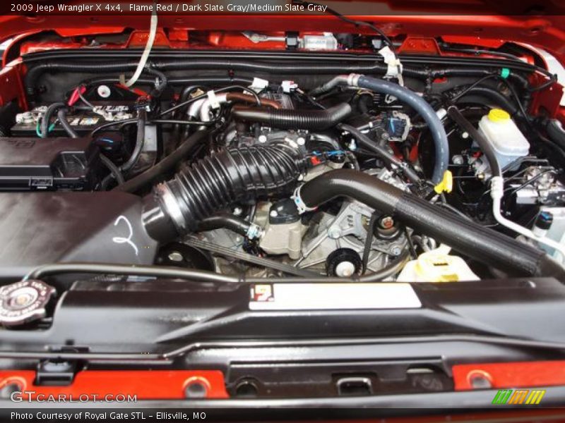 Flame Red / Dark Slate Gray/Medium Slate Gray 2009 Jeep Wrangler X 4x4