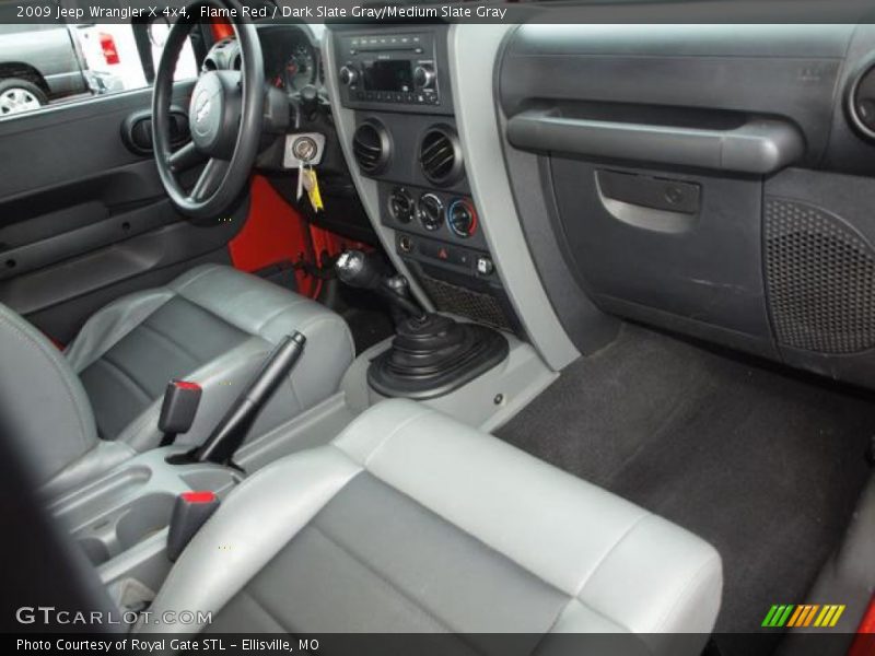 Flame Red / Dark Slate Gray/Medium Slate Gray 2009 Jeep Wrangler X 4x4