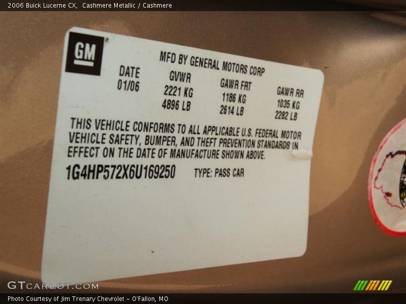 Cashmere Metallic / Cashmere 2006 Buick Lucerne CX