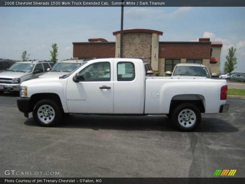 Summit White / Dark Titanium 2008 Chevrolet Silverado 1500 Work Truck Extended Cab