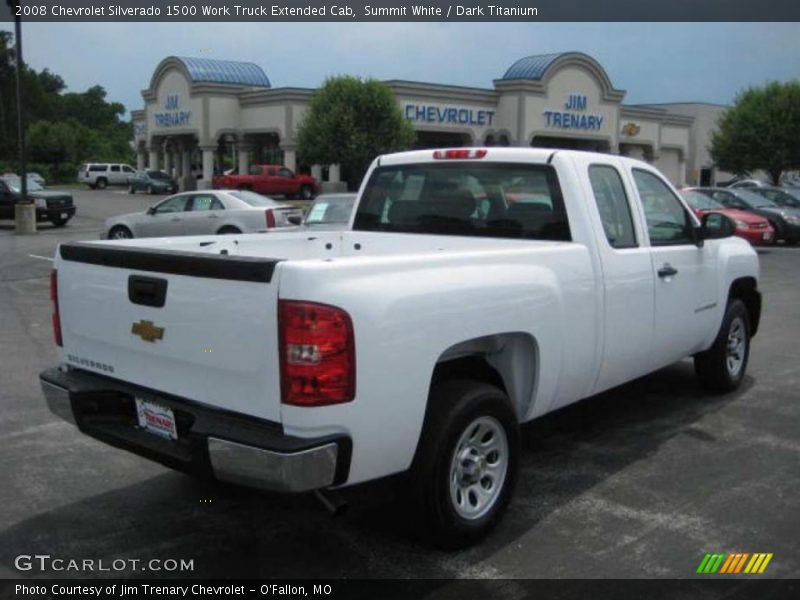 Summit White / Dark Titanium 2008 Chevrolet Silverado 1500 Work Truck Extended Cab