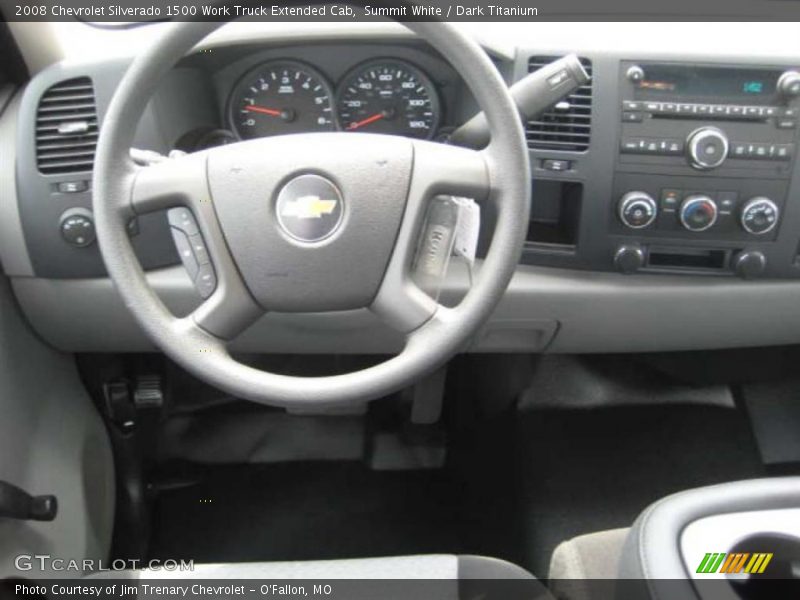 Summit White / Dark Titanium 2008 Chevrolet Silverado 1500 Work Truck Extended Cab