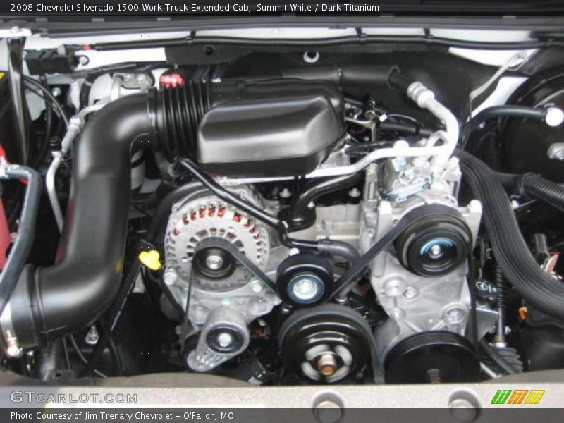 Summit White / Dark Titanium 2008 Chevrolet Silverado 1500 Work Truck Extended Cab