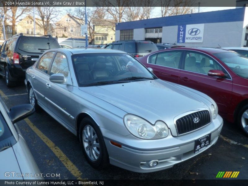 Slate Gray / Black 2004 Hyundai Sonata V6
