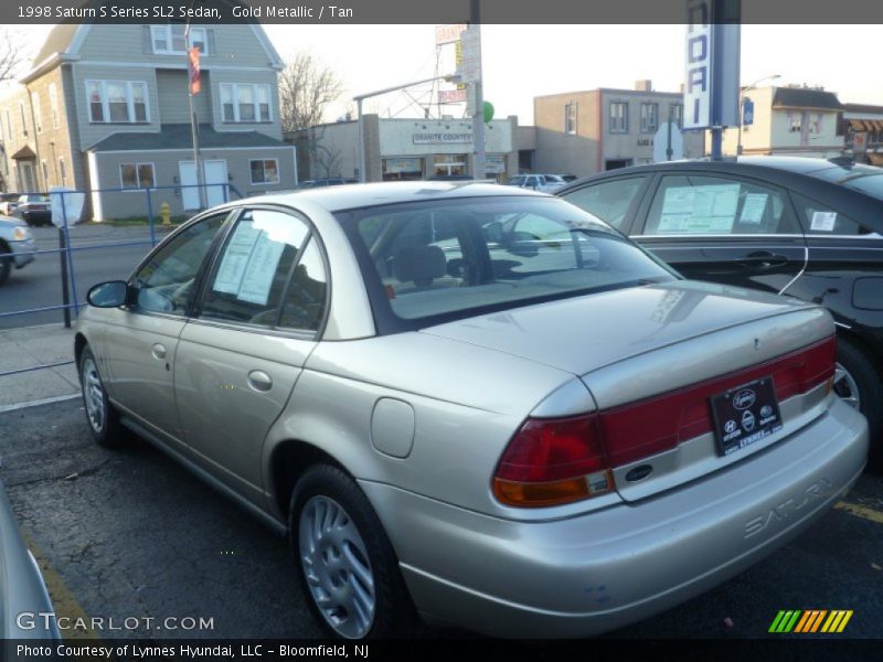 Gold Metallic / Tan 1998 Saturn S Series SL2 Sedan