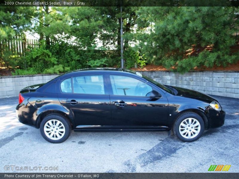 Black / Gray 2009 Chevrolet Cobalt LS Sedan