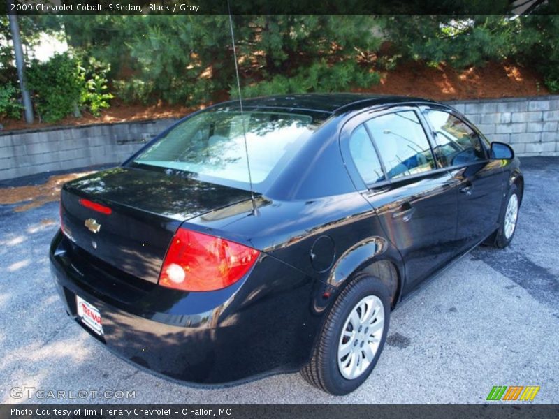 Black / Gray 2009 Chevrolet Cobalt LS Sedan