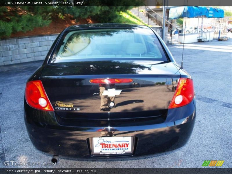 Black / Gray 2009 Chevrolet Cobalt LS Sedan