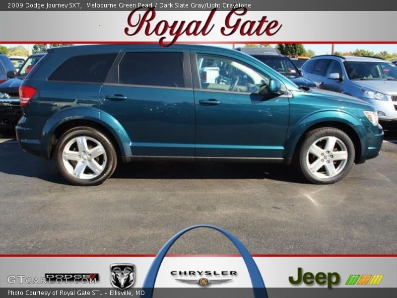 Melbourne Green Pearl / Dark Slate Gray/Light Graystone 2009 Dodge Journey SXT