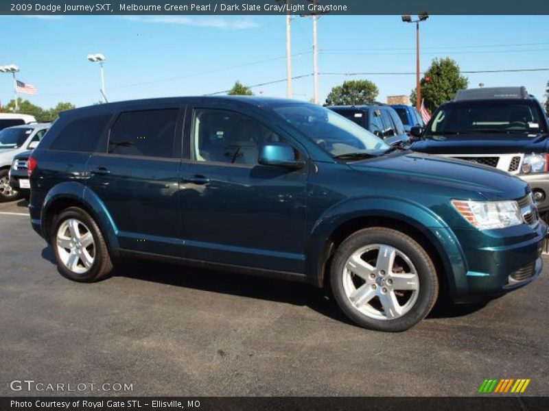Melbourne Green Pearl / Dark Slate Gray/Light Graystone 2009 Dodge Journey SXT