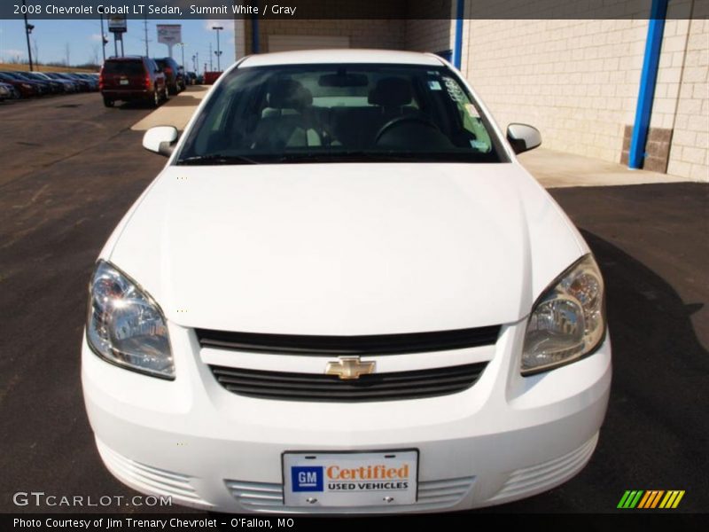 Summit White / Gray 2008 Chevrolet Cobalt LT Sedan