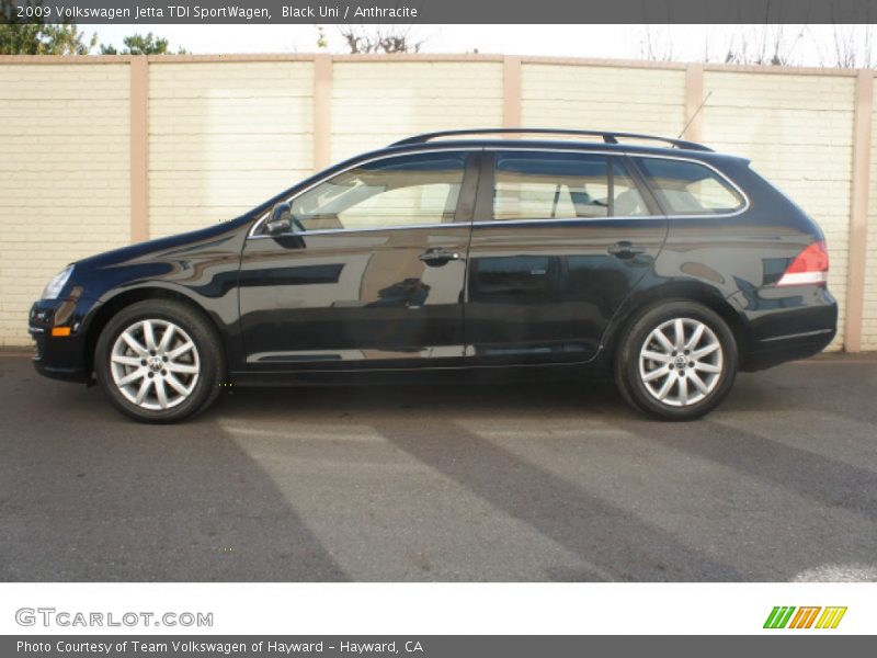 Black Uni / Anthracite 2009 Volkswagen Jetta TDI SportWagen