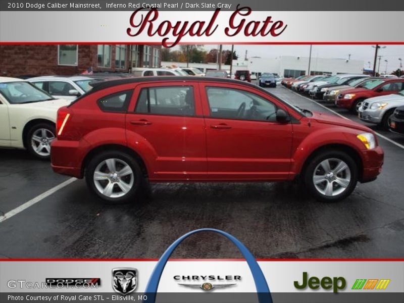 Inferno Red Crystal Pearl / Dark Slate Gray 2010 Dodge Caliber Mainstreet