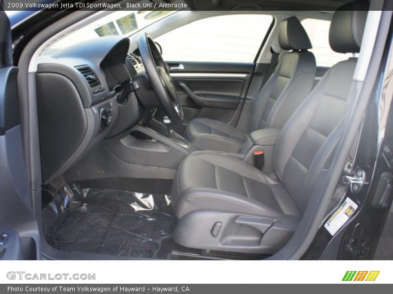  2009 Jetta TDI SportWagen Anthracite Interior