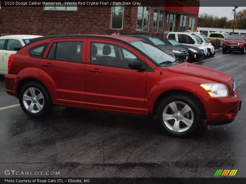 Inferno Red Crystal Pearl / Dark Slate Gray 2010 Dodge Caliber Mainstreet
