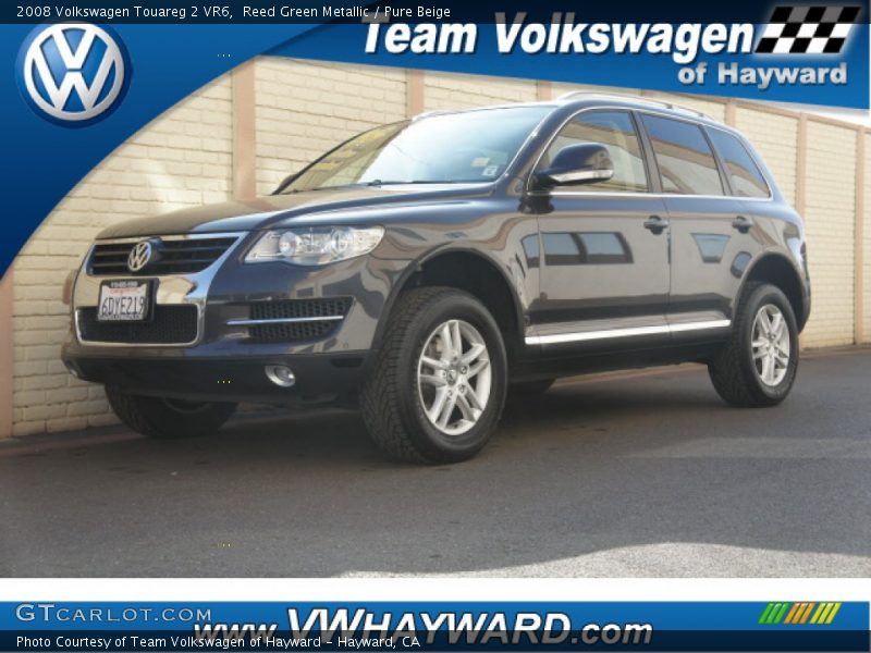 Reed Green Metallic / Pure Beige 2008 Volkswagen Touareg 2 VR6