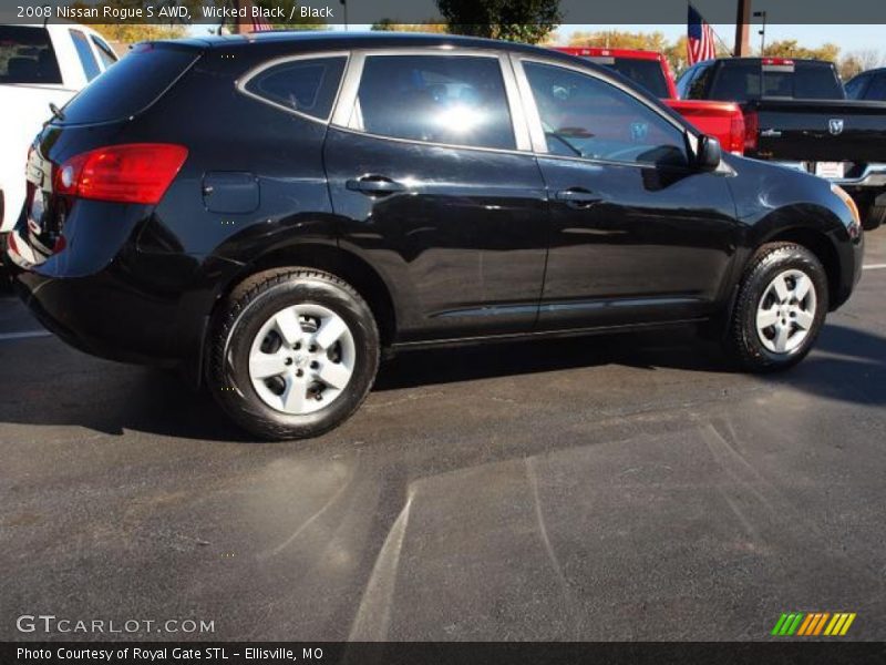 Wicked Black / Black 2008 Nissan Rogue S AWD
