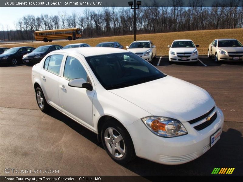 Summit White / Gray 2008 Chevrolet Cobalt LT Sedan