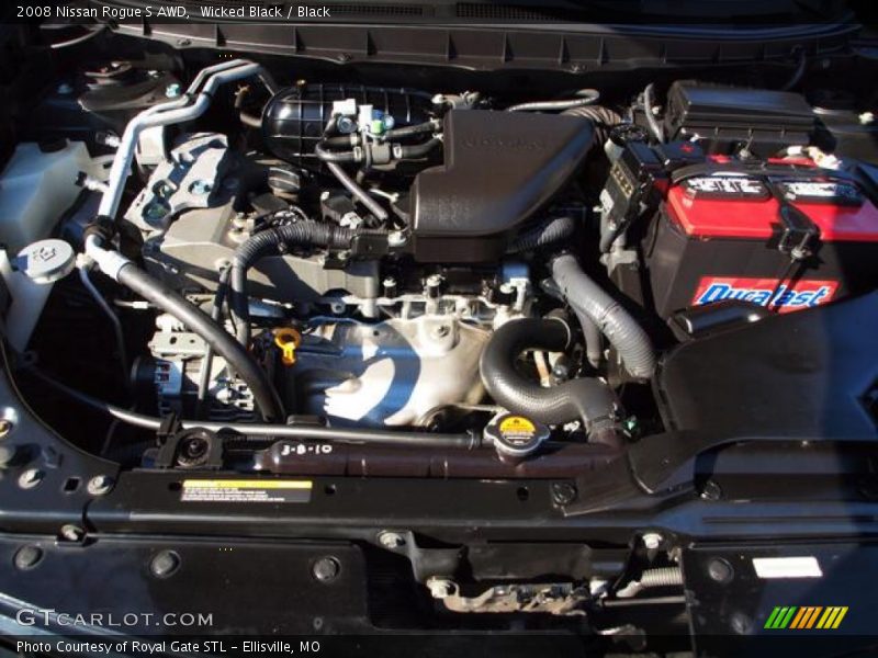 Wicked Black / Black 2008 Nissan Rogue S AWD