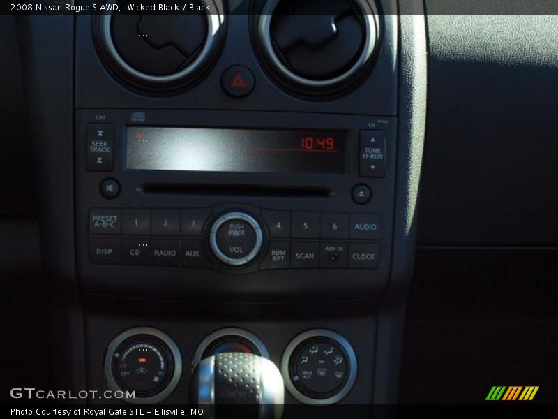 Wicked Black / Black 2008 Nissan Rogue S AWD